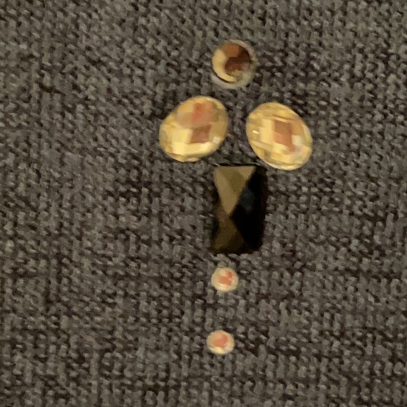 Apt. 9 Dark Green Bedazzled Front Top Size Medium - Picture 8 of 10